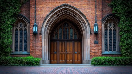 Ornate Brick Entranceway