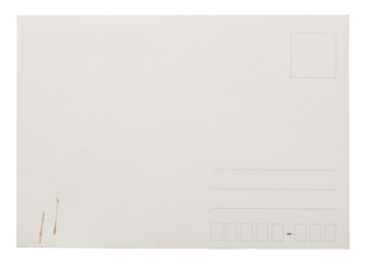 vintage postal envelope grunge paper design png isolated on transparent background