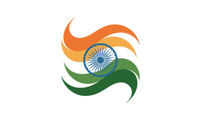 Abstract Indian Flag 