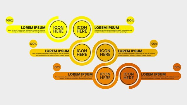 Round Line Infographic Data Visualiser Graph