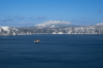 Winter Scenery of Lake Mashu/ 摩周湖の冬景色