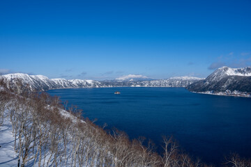Winter Scenery of Lake Mashu/ 摩周湖の冬景色