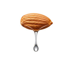 Almond nut with dripping oil