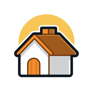Cartoon Illustration for Lovely House
