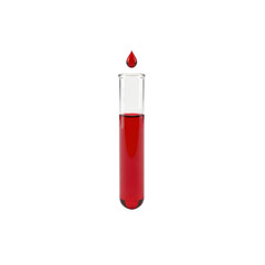 Blood sample in test tube