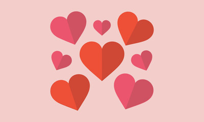 Large Valentine Heart Cluster