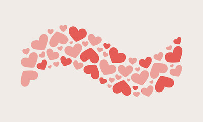 Flowing Hearts Background