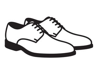 New fashion shoes icon image in silhouette..