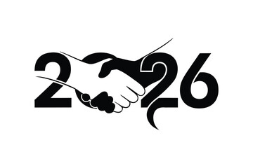 Business Partnership 2026 Logo, Handshake Unity and Collaboration Graphic
