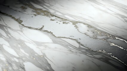 Elegant white and gray marble surface with natural veining patterns and luxurious stone texture for interior design and architectural applications.