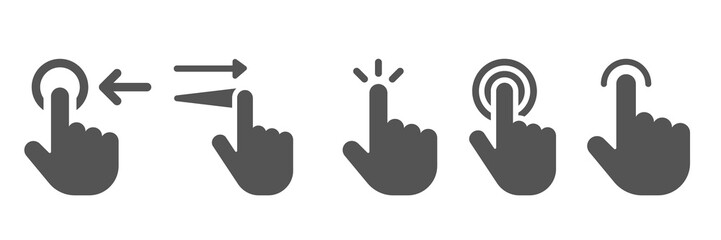 hands cursor set 