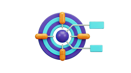 3D Target with Pills and Connectors