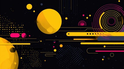 Background With Abstract Structured Forms Representing Ethical Algorithms and Their Influence on Technology and Society