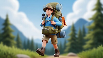 young woman running in the park