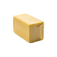 Block of butter isolated on Transparent Background