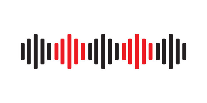 symbol of audio signal icon
