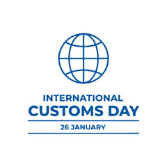 International Customs Day Global Outline Logo