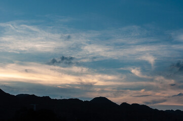 Obraz premium Evening sunset