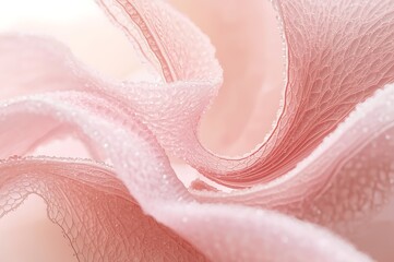 Fototapeta premium A delicate, abstract micropattern inspired by organic growth, featuring intricate, swirling designs in soft pink hues