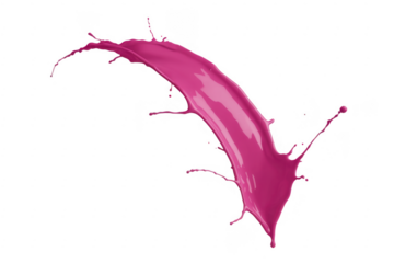 Pink liquid splash isolated isolated on a transparent background
