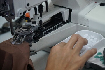Pattern Fashion uniform Clothing Factory Manufacturing Process Showing Sewing, Quality Control...