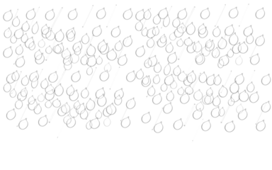drops of rain on transparent background 