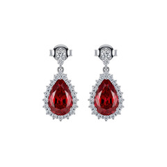 Ruby and Diamond Earrings