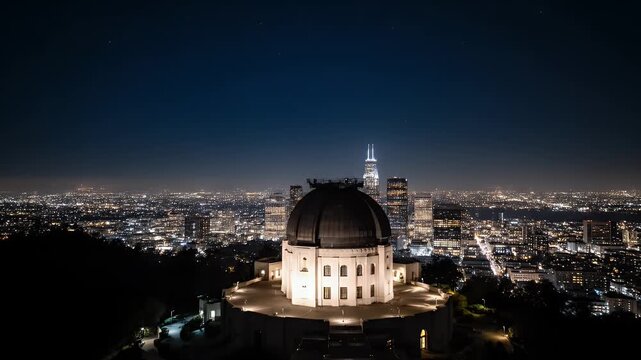 Griffith Observatory Los Angeles at Night.