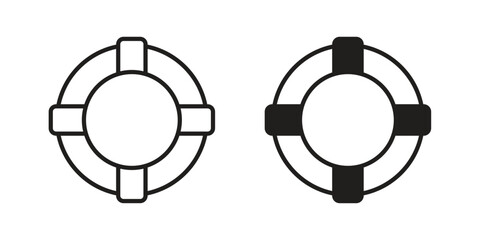 Life buoy icons Symbol, logo illustration. icon concept for web design © John