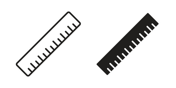 Ruler icons Symbol, logo illustration. icon concept for web design