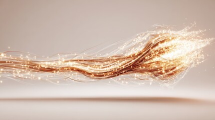 dynamic burst of fiery energy and glowing sparks spreading vibrant light with hot particles in motion against a clear background