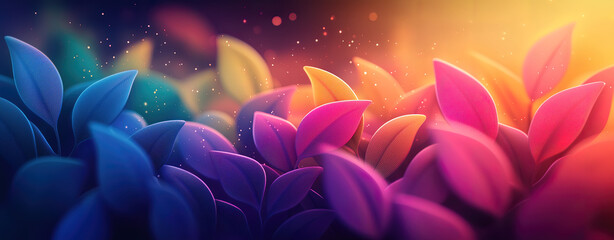 Purple lotus and water lily in bloom