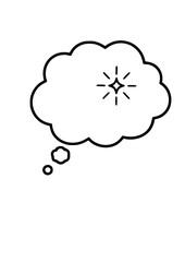 Micro Manifestation Silhouette for Goal Setting and Mindful Intentions New Year Resolution Mental Clarity Wellness Concept Vector