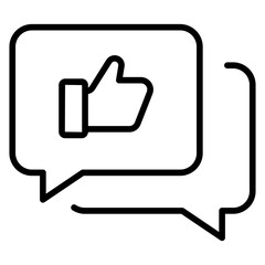 Obraz premium social media reaction icon love like heart vector illustration