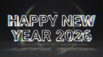 Happy New Year Celebration with Fireworks, Countdown, and Festive Night Background