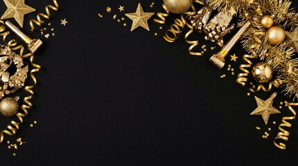 Happy New Year Celebration with Fireworks, Countdown, and Festive Night Background