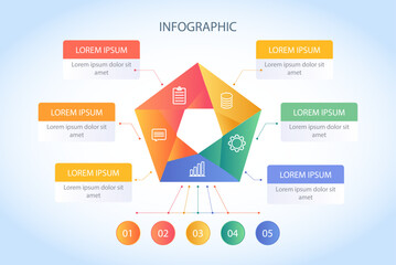 5 Options Data Driven Smart Business & Marketing Analytics Infographic
