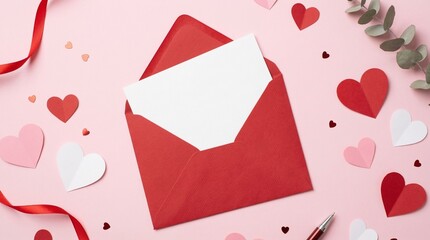 Love Background with Romantic Hearts, Soft Light