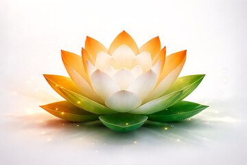 Lotus Flower Symbolizing Republic Day and Independence Day of India