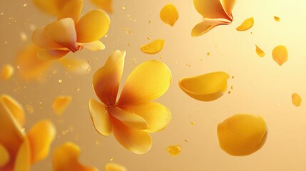 Minimal Vasant Panchami Yellow Background