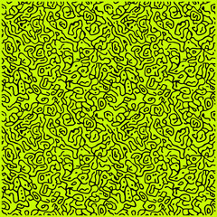 Seamless Neon Green Dense Micro Squiggle Abstract Pattern