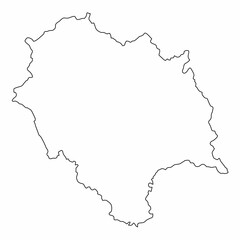 Himachal Pradesh outline map