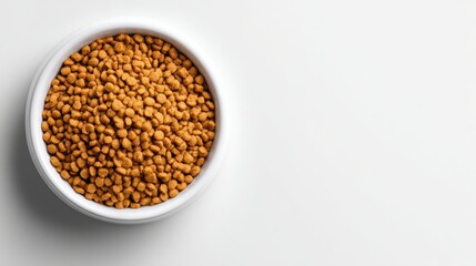 Cat Food Nutrition Banner With Clean Design and Soft Shadows Showcasing Pet Health and Wellness