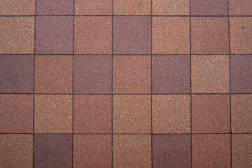 茶色のタイル柄