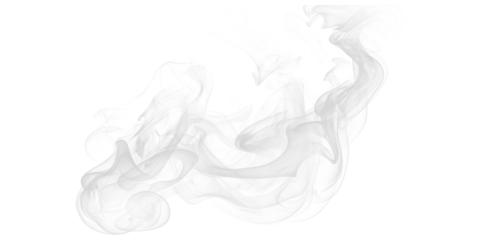 Graceful white smoke swirling on a deep black background Ethereal vapor texture Mysterious dynamic flowing mist effect