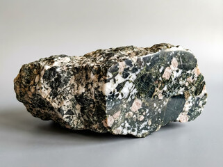 Coesite bearing metamorphic rock with visible eclogite facies mineral assemblage.