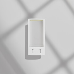 Sunscreen Stick packaging with translucent clear cap, Rotating Push up Deodorant Tube container, Cosmetic foundation Stick mockup, oval shape twist up solid cream stick packaging