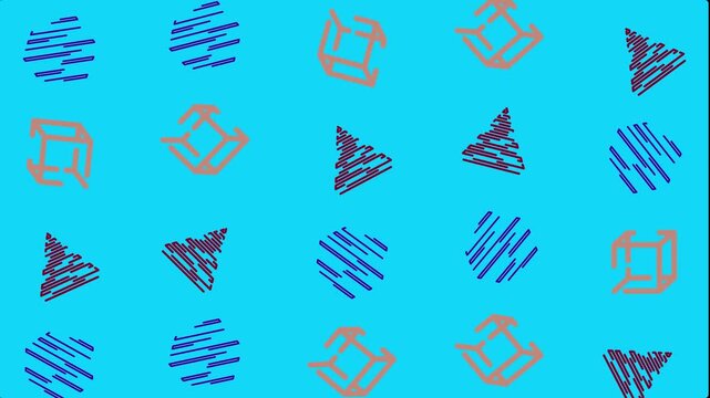 4K Colorful Geometrical Abstract Animated Background Video | 4K geometric abstract animation | colorful polygon shapes | dynamic motion design | seamless looping | vibrant digital background
