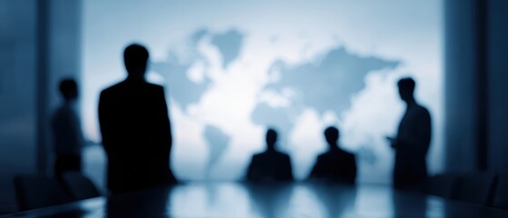 Consulting presentation scene, B2B firm assessing success of international expansion strategy