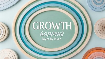 Concentric Circles Expanding Outward Demonstrating Growth Concept